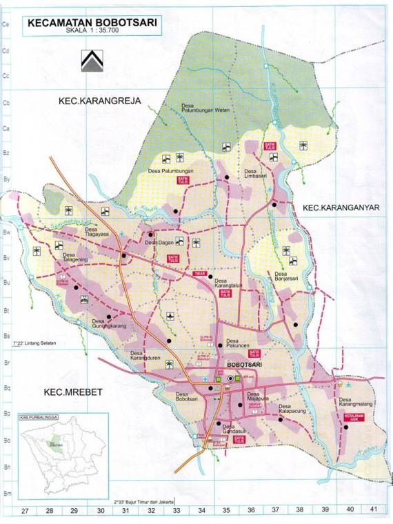 Download Peta Kecamatan Bobotsari